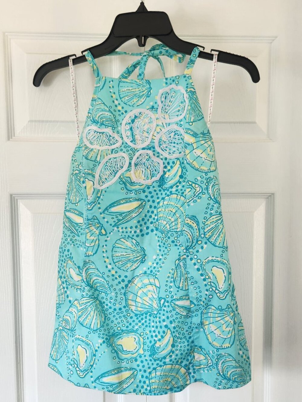 Lilly Pulitzer Embroidered Shell Halter Top Size 6 - Coastal Beach Resort Wear